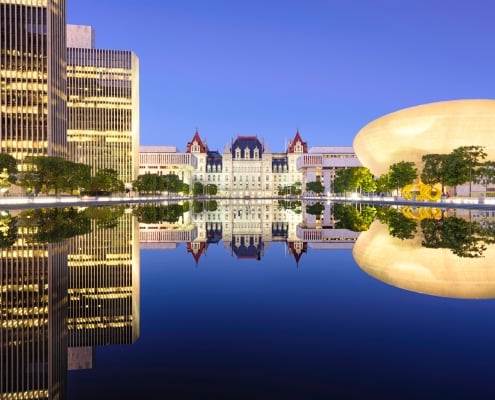 Albany, New York, USA at the New York State Capitol.
