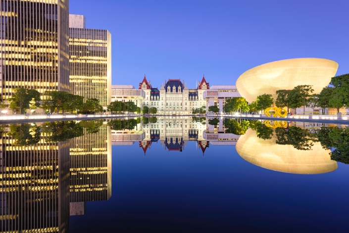 Albany, New York, USA at the New York State Capitol.