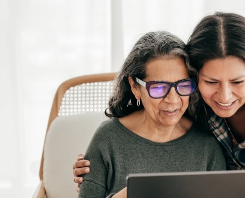 Adult daughter caring for Aging Parent