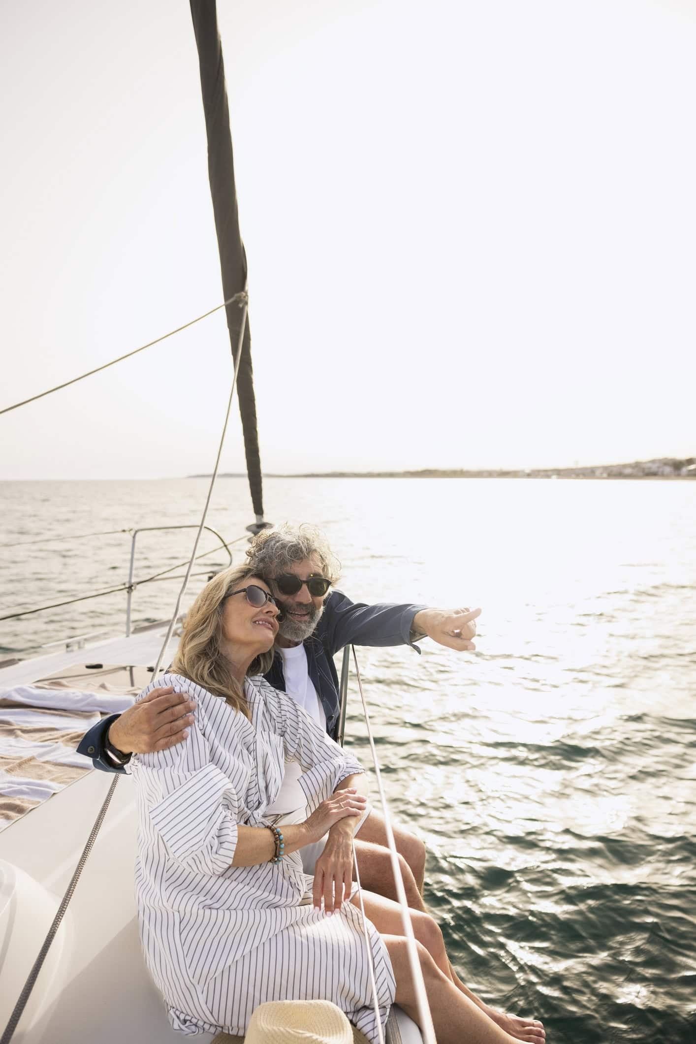 Mature couple on a boat Mature couple on a boat
